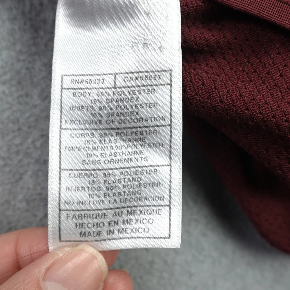 Nike Team Kobe Bryant Shirt Mens XXL Maroon Sheath Logo Training Compression LS‎